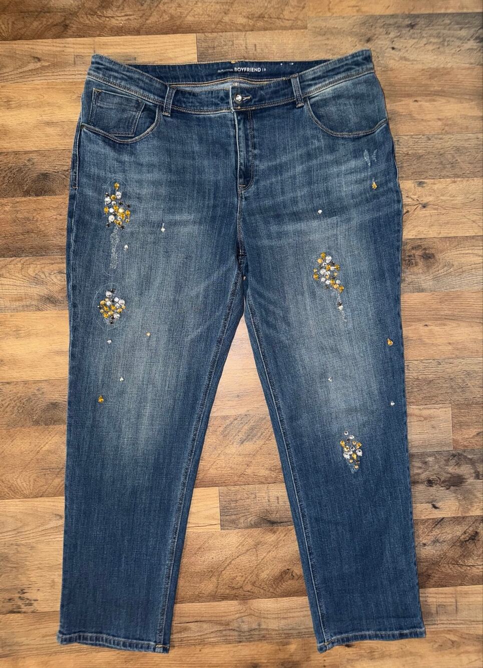 Chico’s women’s boyfriend blue jeans
